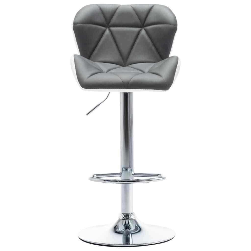 Gray Faux Leather Bar Stool B265