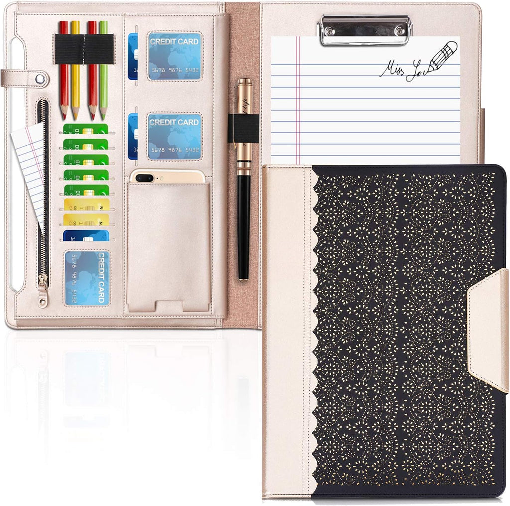 Rose Gold Pack of 2 Portfolio Case with Clipboard S6373