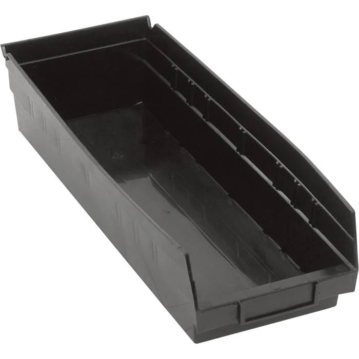 Black Storage Shelf Bins, Carton of 20 C248