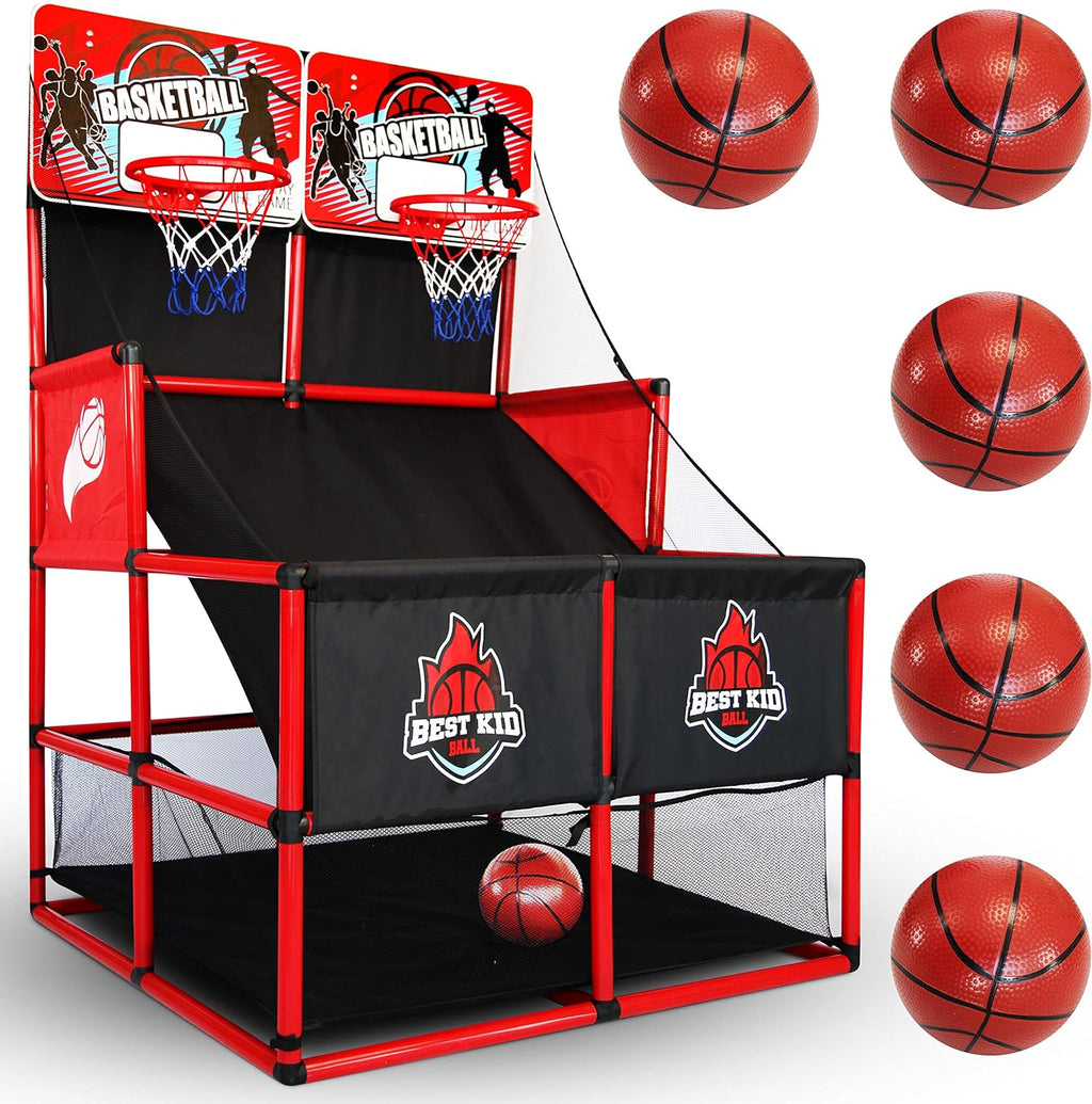 Double Shot Basketball Arcade Game with Pump, Pack of 2 X2919