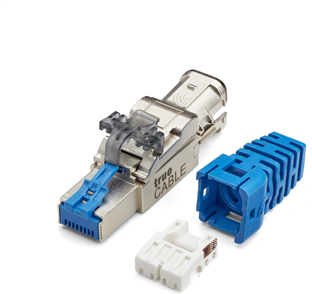 Cat6A Shielded Modular RJ45 Male Plug, 6 Pack Z614