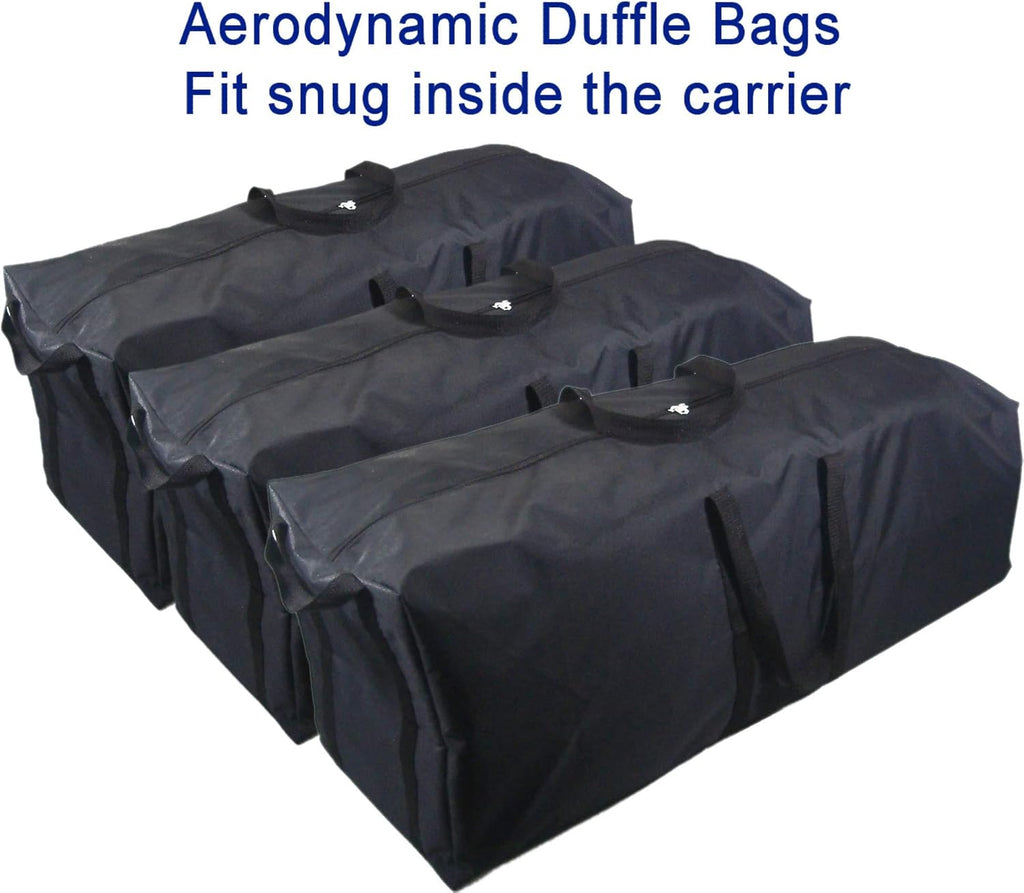 11 Cubic Feet Waterproof Rooftop Cargo Carrier with Straps and Storage Bag N53931
