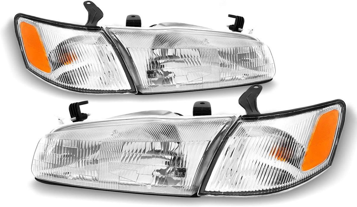 Black Bezel Headlights and Corner Lights Pair K315258