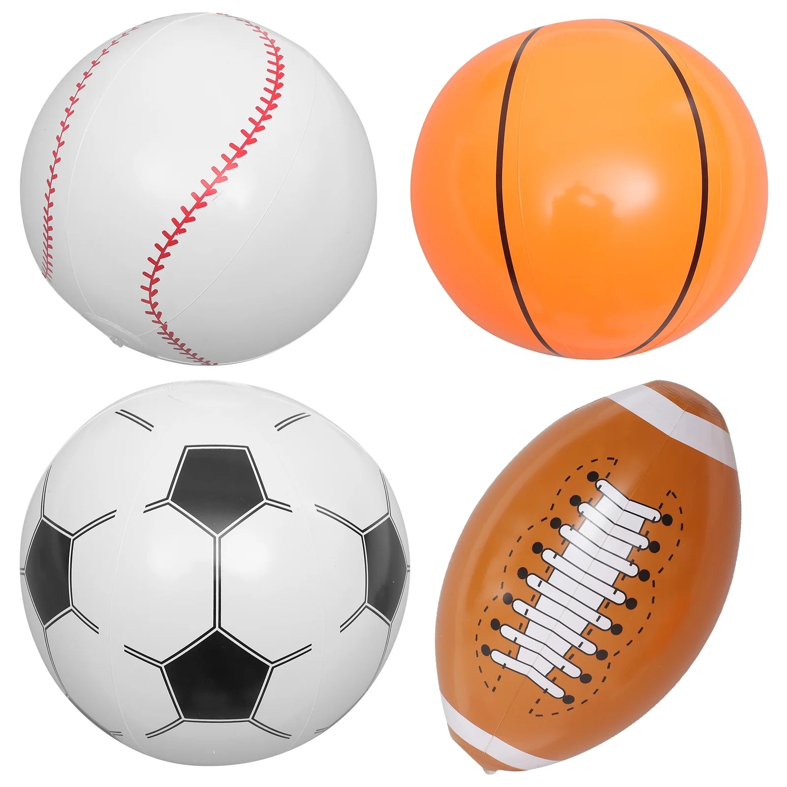 Inflatable Beach Ball Set of 4 H428