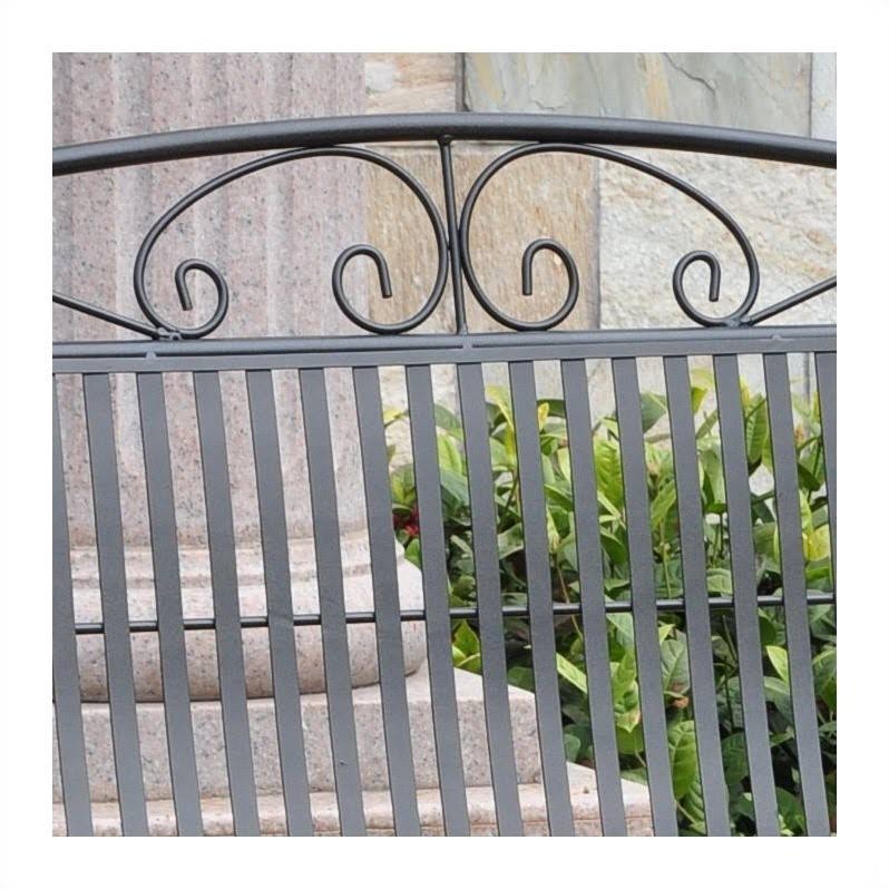 Black Iron Patio Double Glider P620