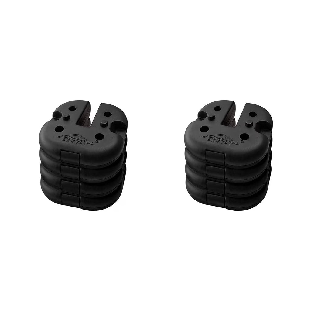 Rubber 6 Pound Cement Canopy Weight Plate, Set of 4 N754