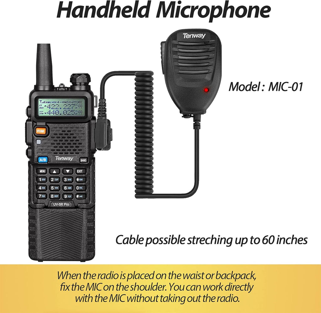 8W Dual Band Two Way Radio 2Pack with 3800mAh Battery I586