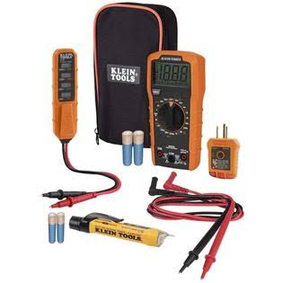 Digital Multimeter Electrical Test Kit with Non-Contact Voltage Tester and Receptacle Tester M135