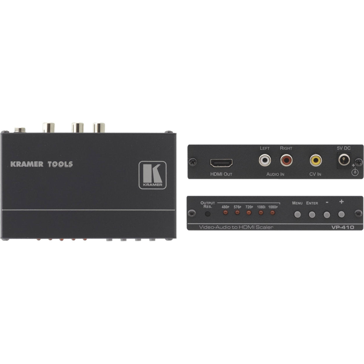 Composite Video & Stereo Audio to HDMI Scaler C1017