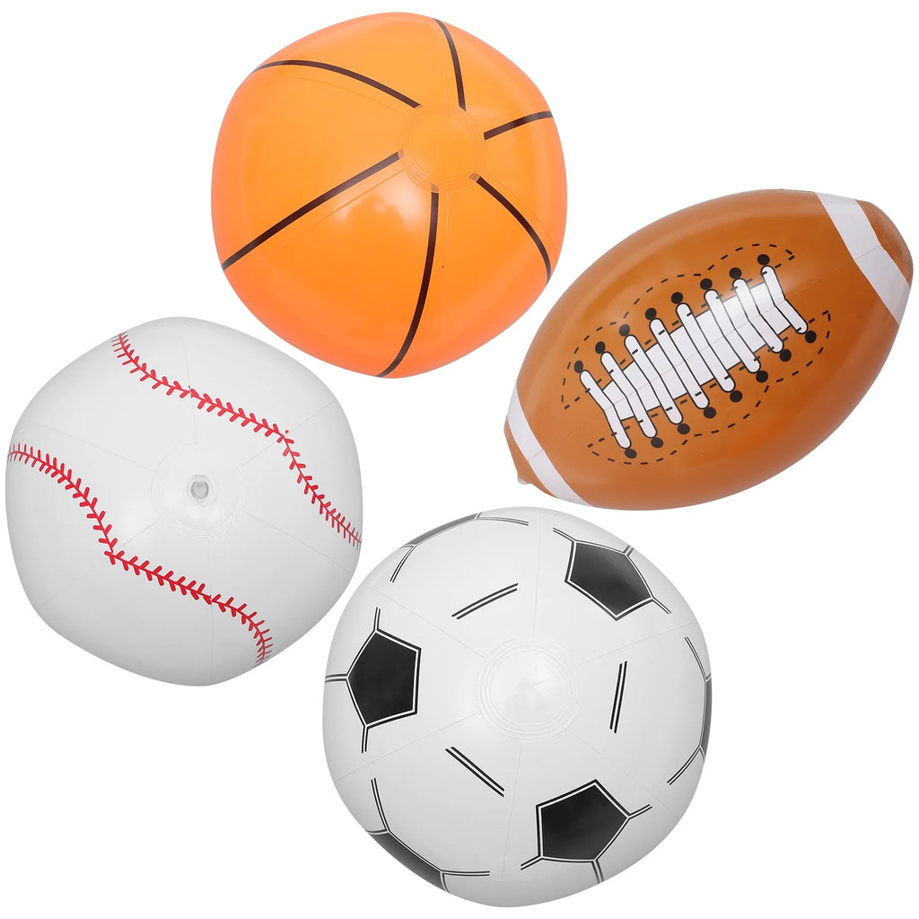 Inflatable Beach Ball Set of 4 H428