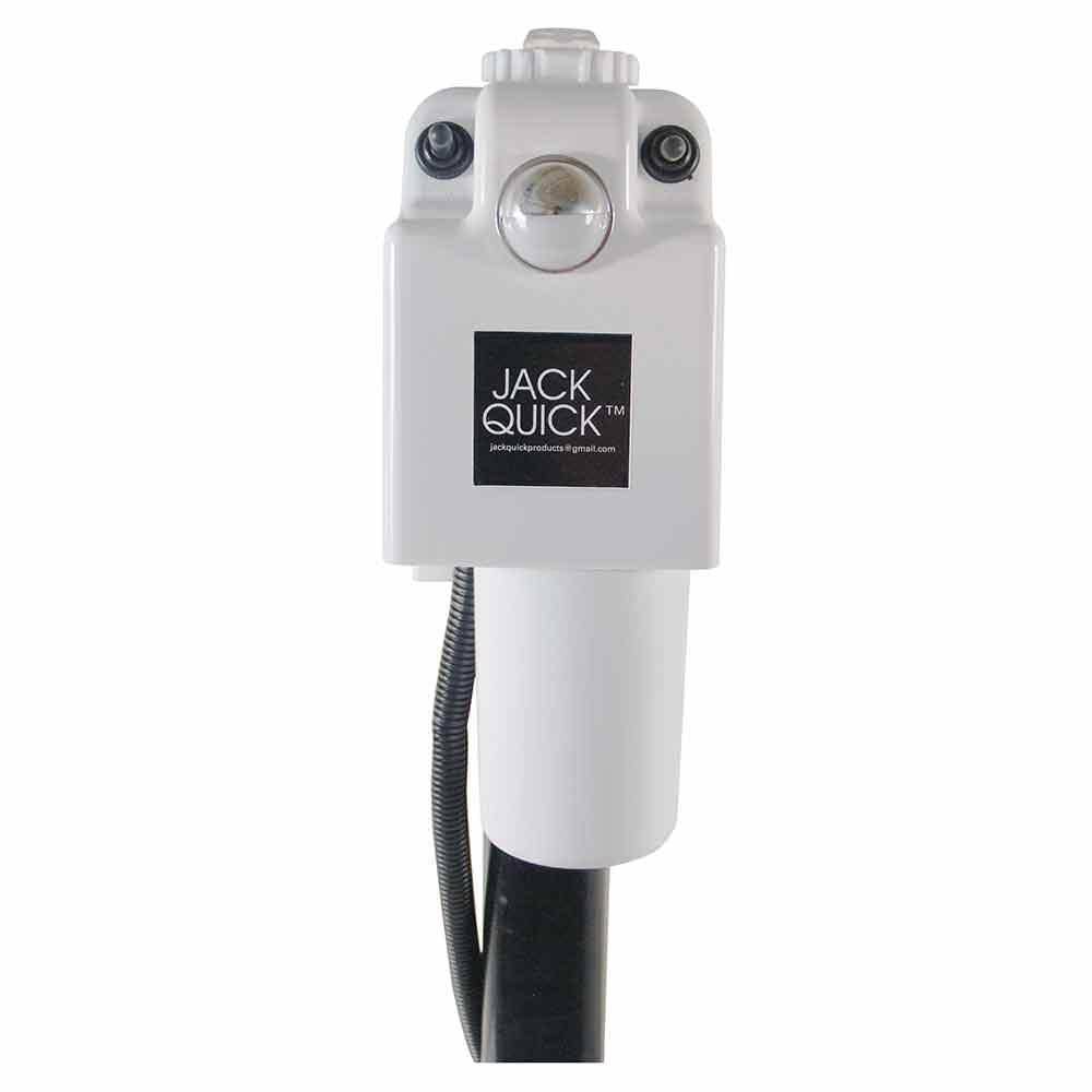 12-Volt Electric Tongue Jack with White Cover and 7-Way Plug, 3650 lb. Y12789