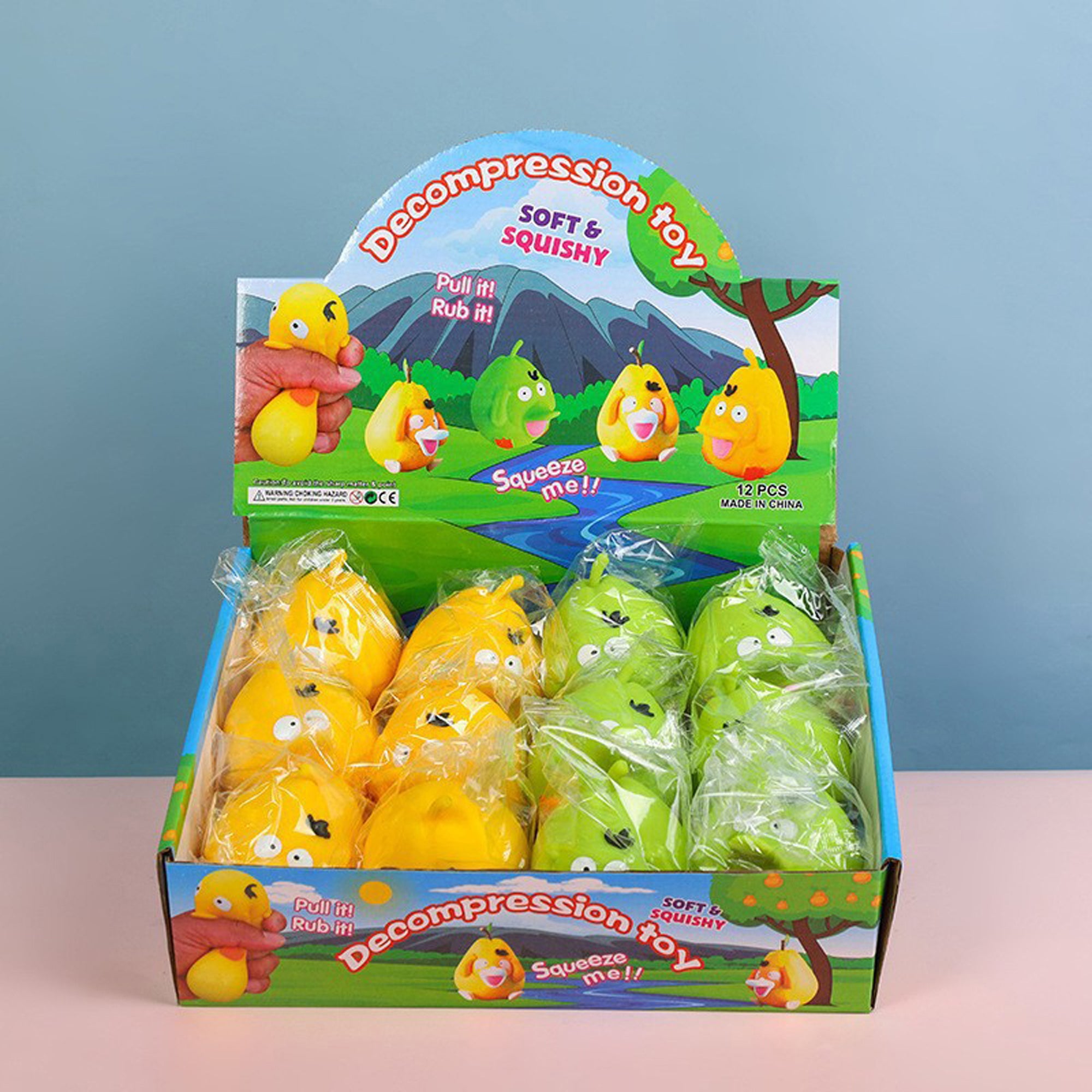 Sensory Squeeze Toy Cartoon Duck Pear Z5832
