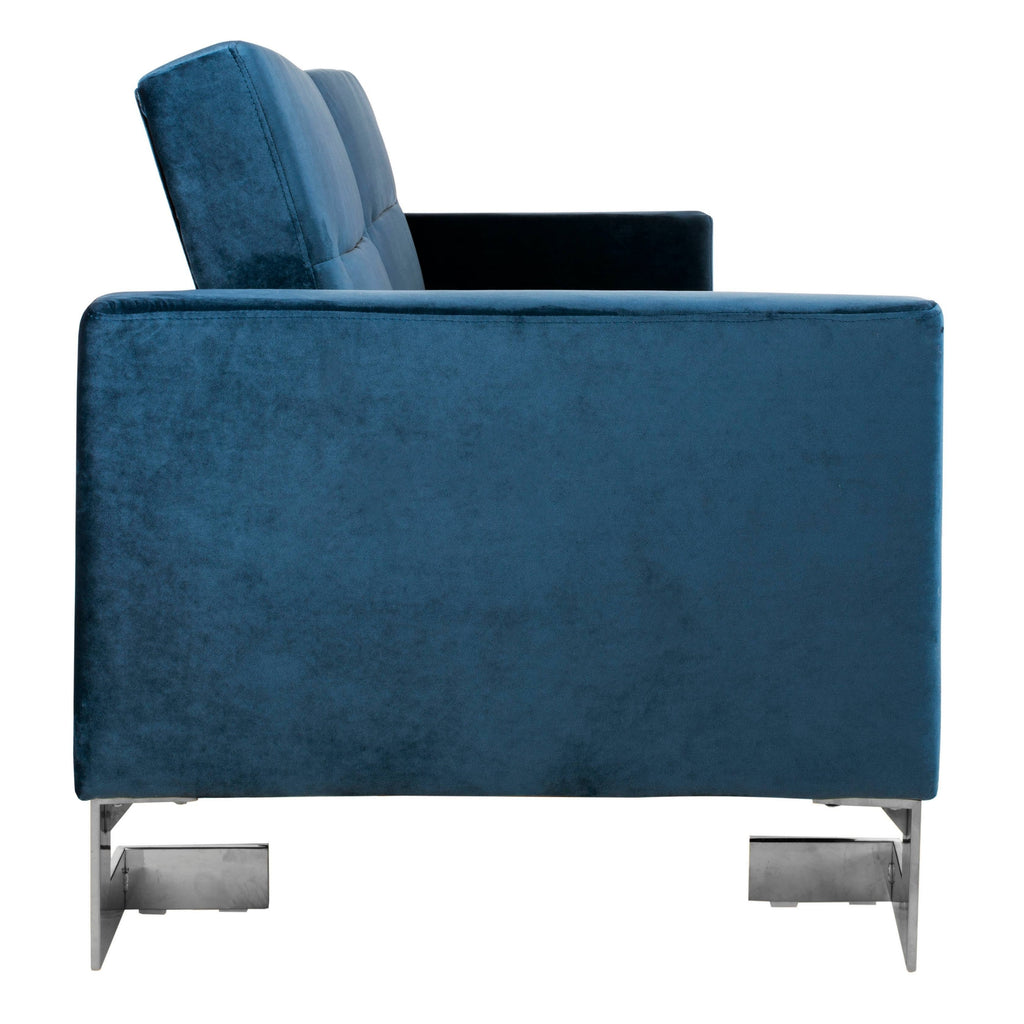 Navy Foldable Sofa Bed D700289
