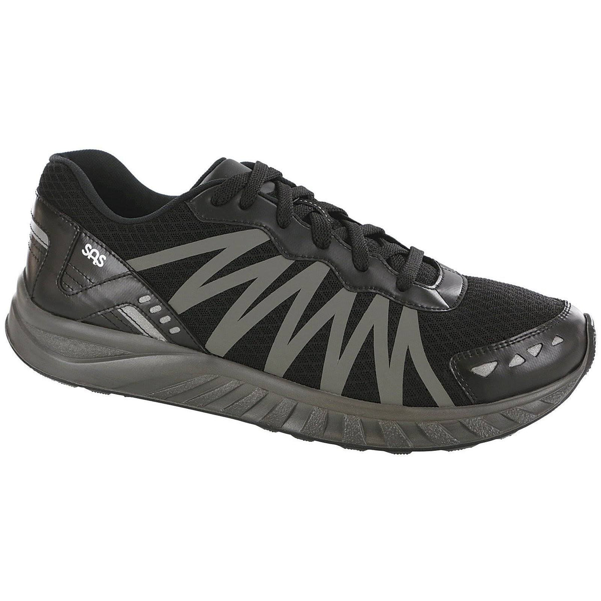 Men's Pursuit Black 11 Double Wide Shoes W83385