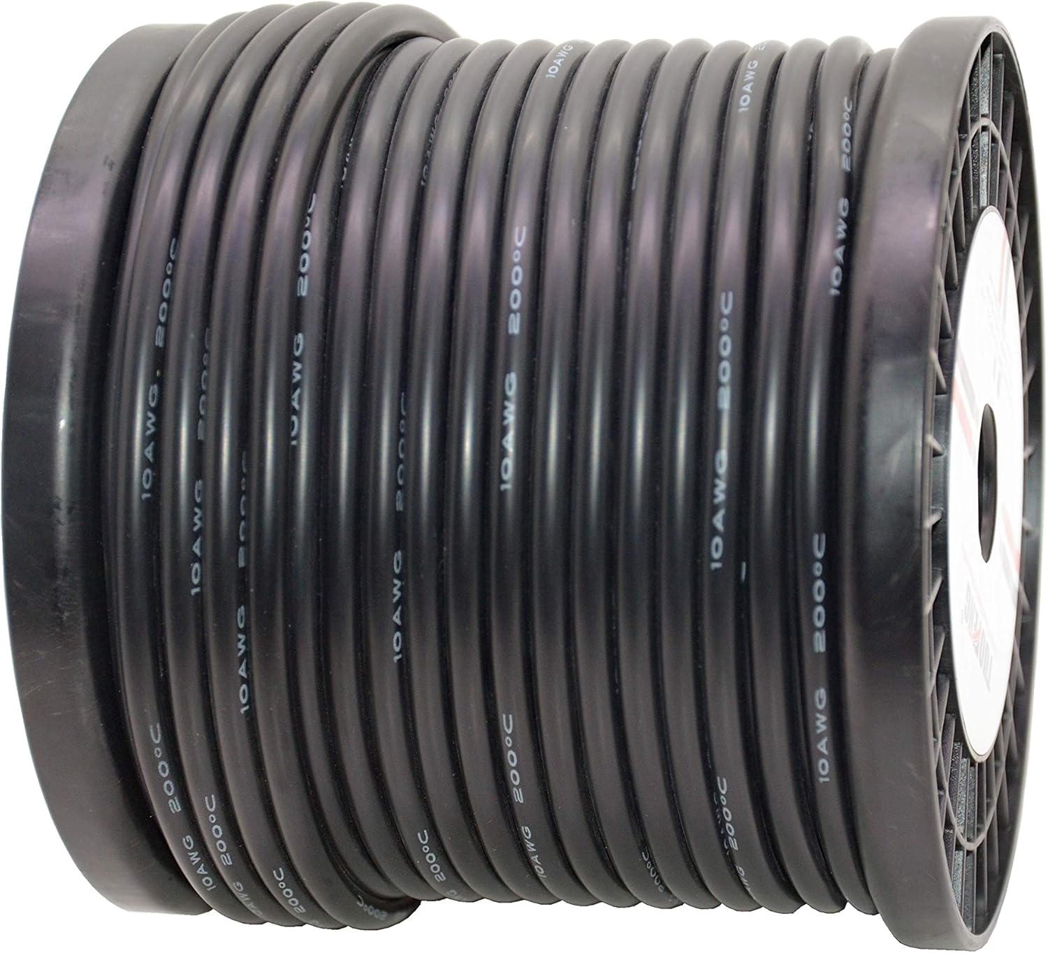10 AWG Silicone Wire 90 Feet Black Stranded Tinned Copper Wire Pack of 2 O115521