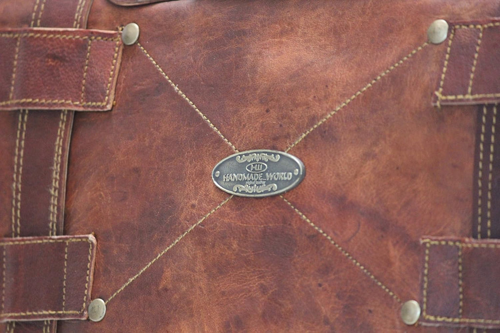 Leather Messenger Bag Laptop Computer Satchel Distressed (12 X 16) B37646