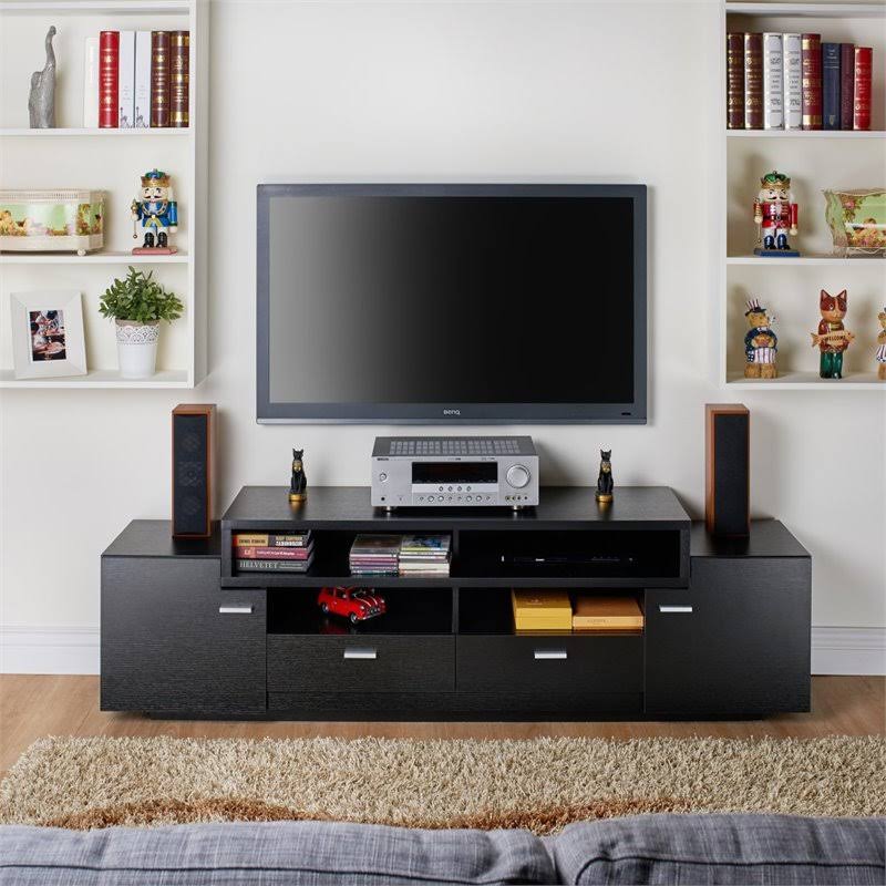 72x22 Black TV Stand R22432