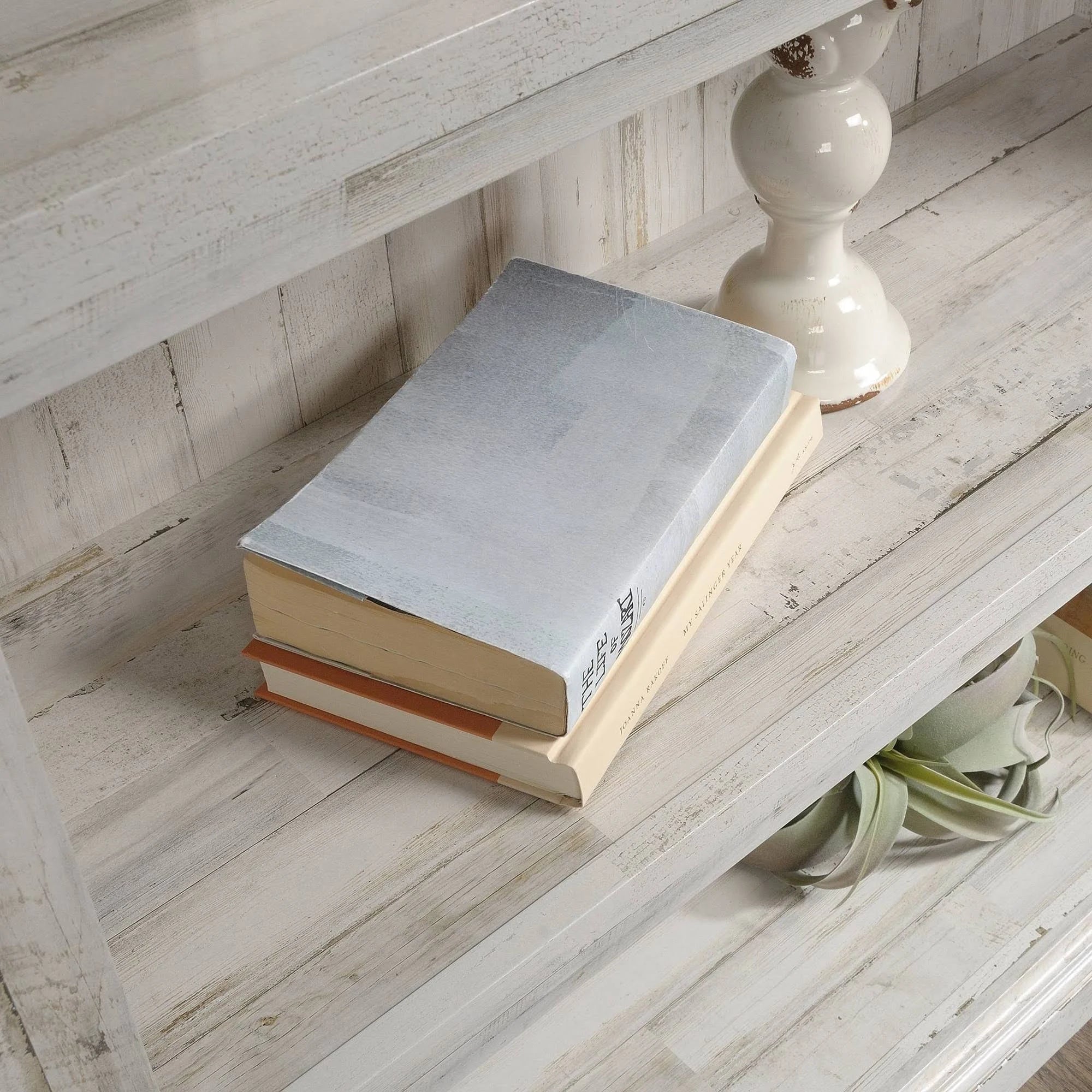 White Plank 3-Shelf Bookcase Z33381