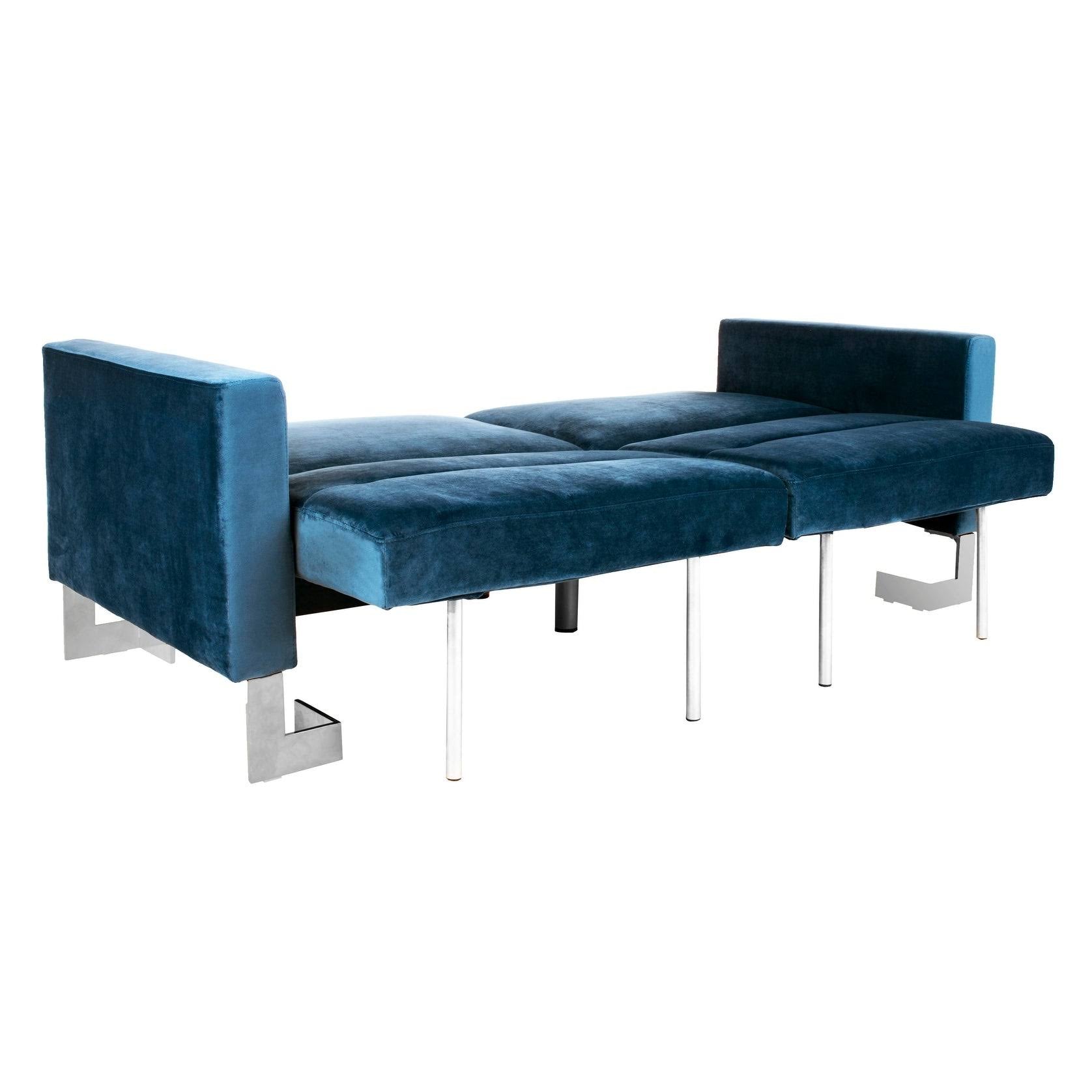 Navy Foldable Sofa Bed D700289