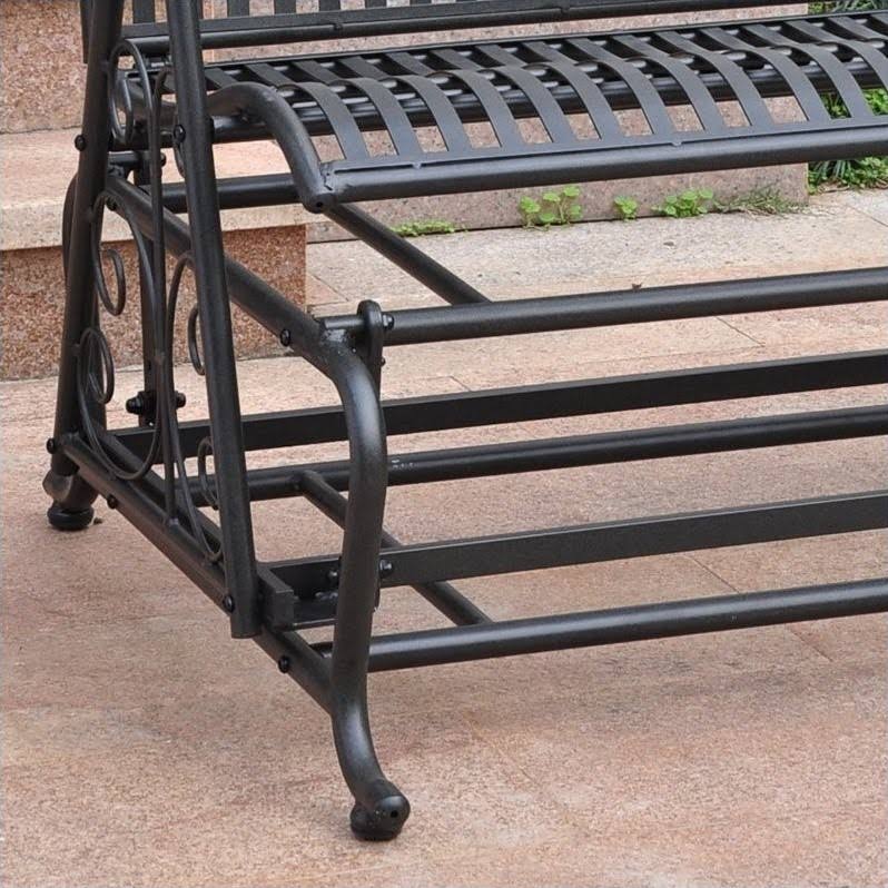 Black Iron Patio Double Glider P620
