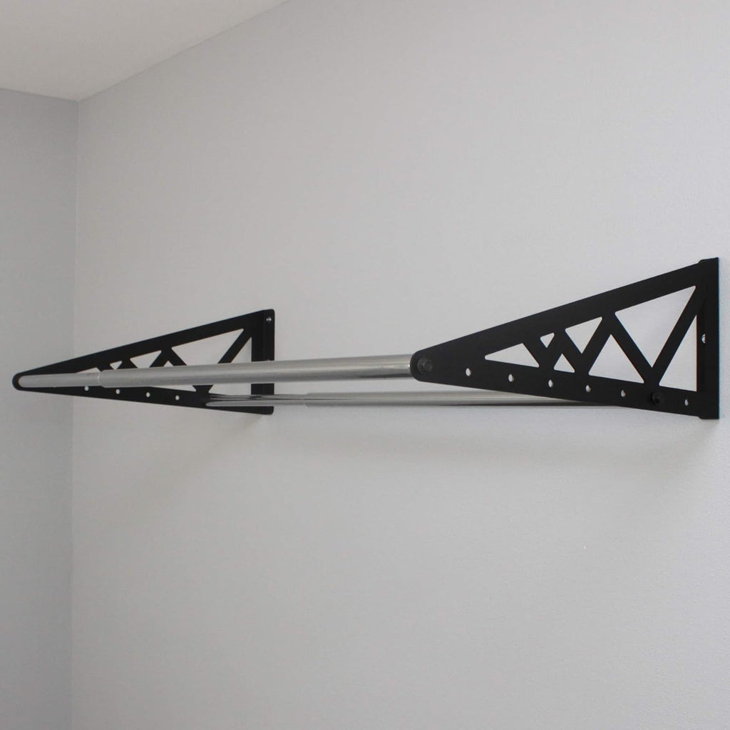 Adjustable Wall Mounted Tire Rack, Heavy Duty Steel, Black E4880