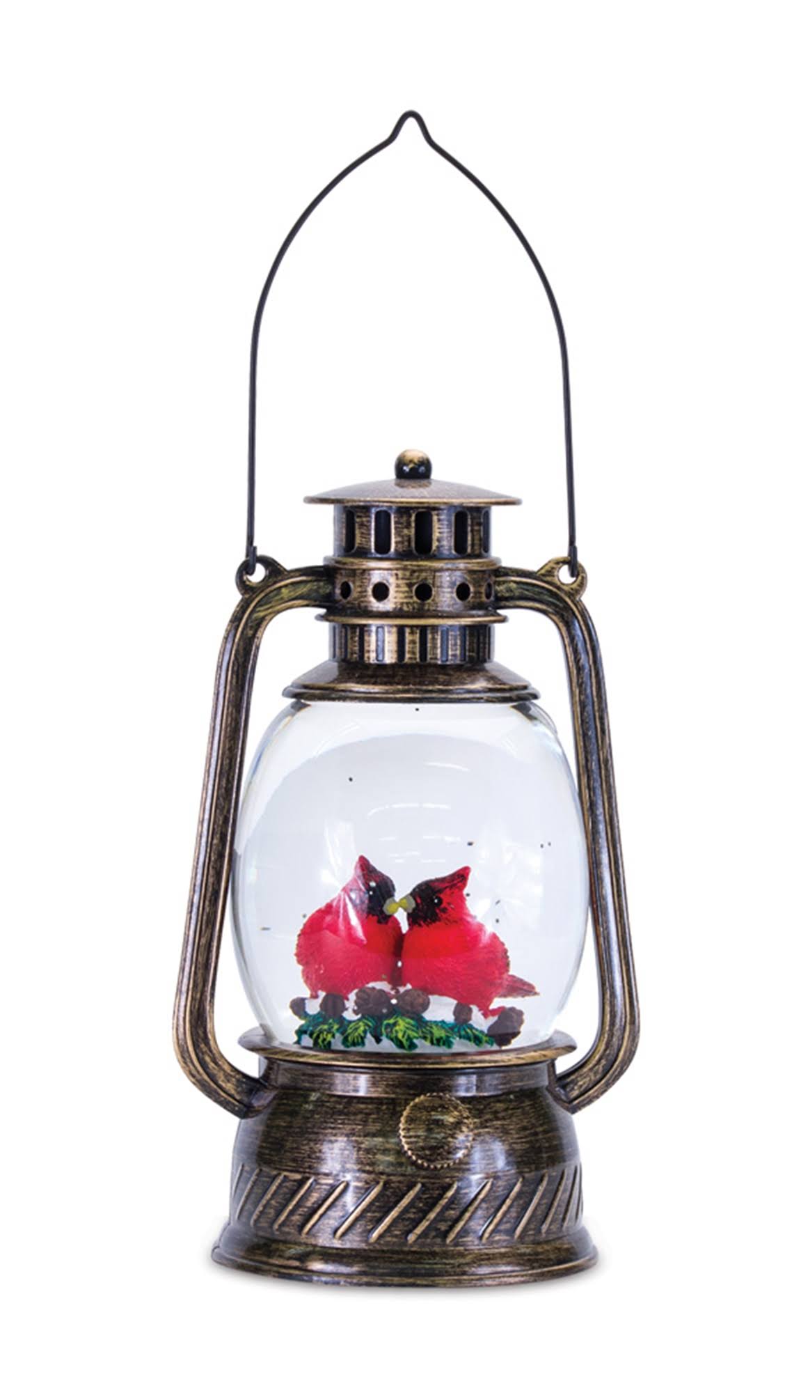 Snow Globe Lantern 11.5x22H Plastic 6 HR Timer 3 AA Batteries M187