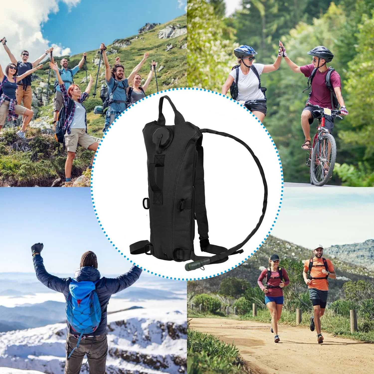 Black 3L Hydration Backpack J936920