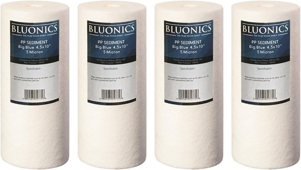 4pcs 5 Micron 4.5 x 10 Whole House Water Filter Cartridges N751812