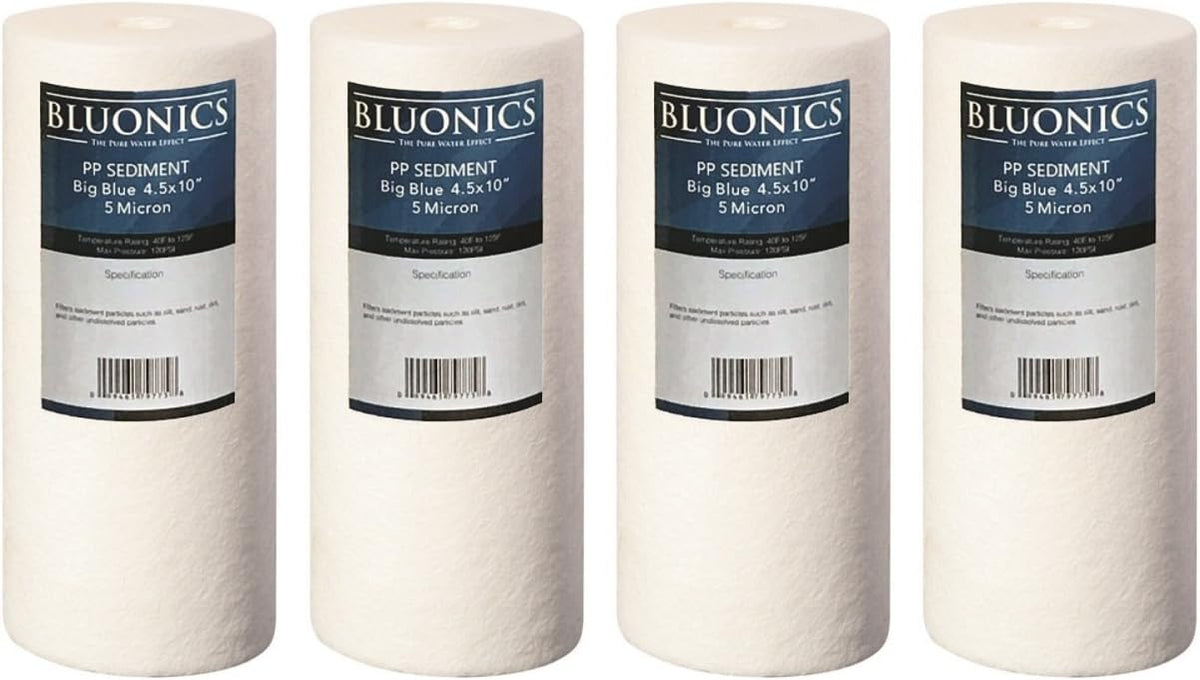 4pcs 5 Micron 4.5 x 10 Whole House Water Filter Cartridges N751812