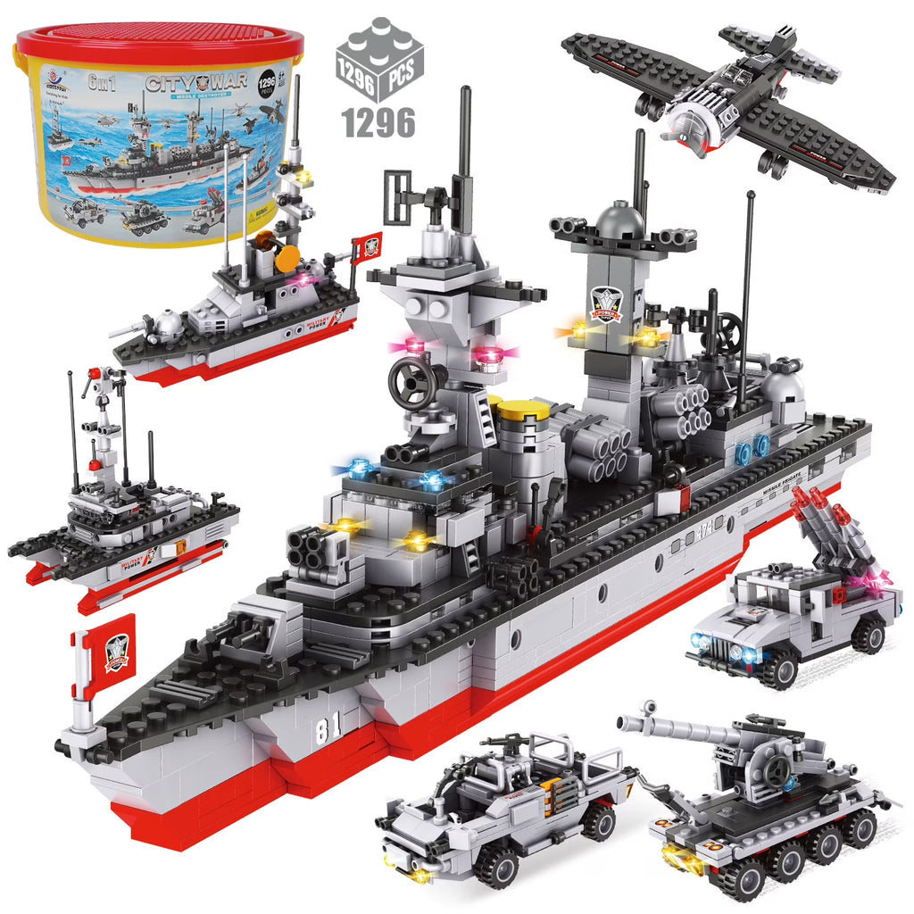 1296 Pieces Aircraft Carrier Building Block Set G51148