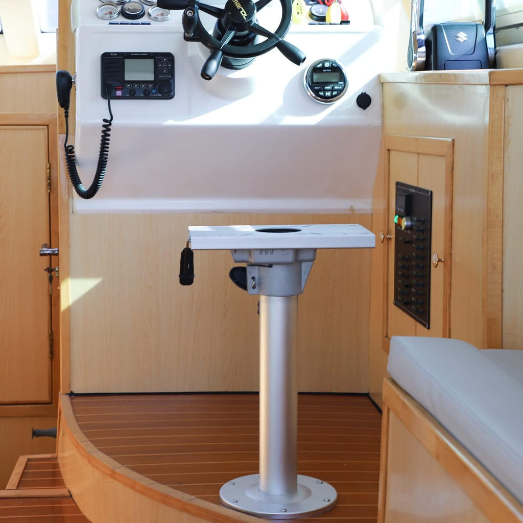 Adjustable Aluminum Marine Boat Seat Pedestal with Slide H44324