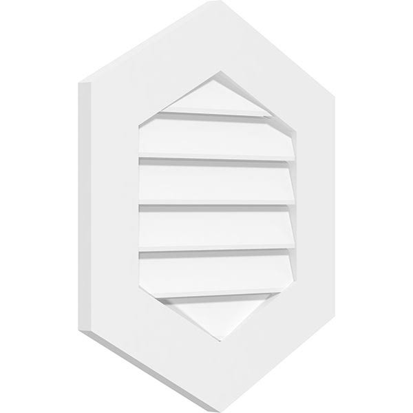 Vertical Peaked Surface Mount PVC Gable Vent Y19708