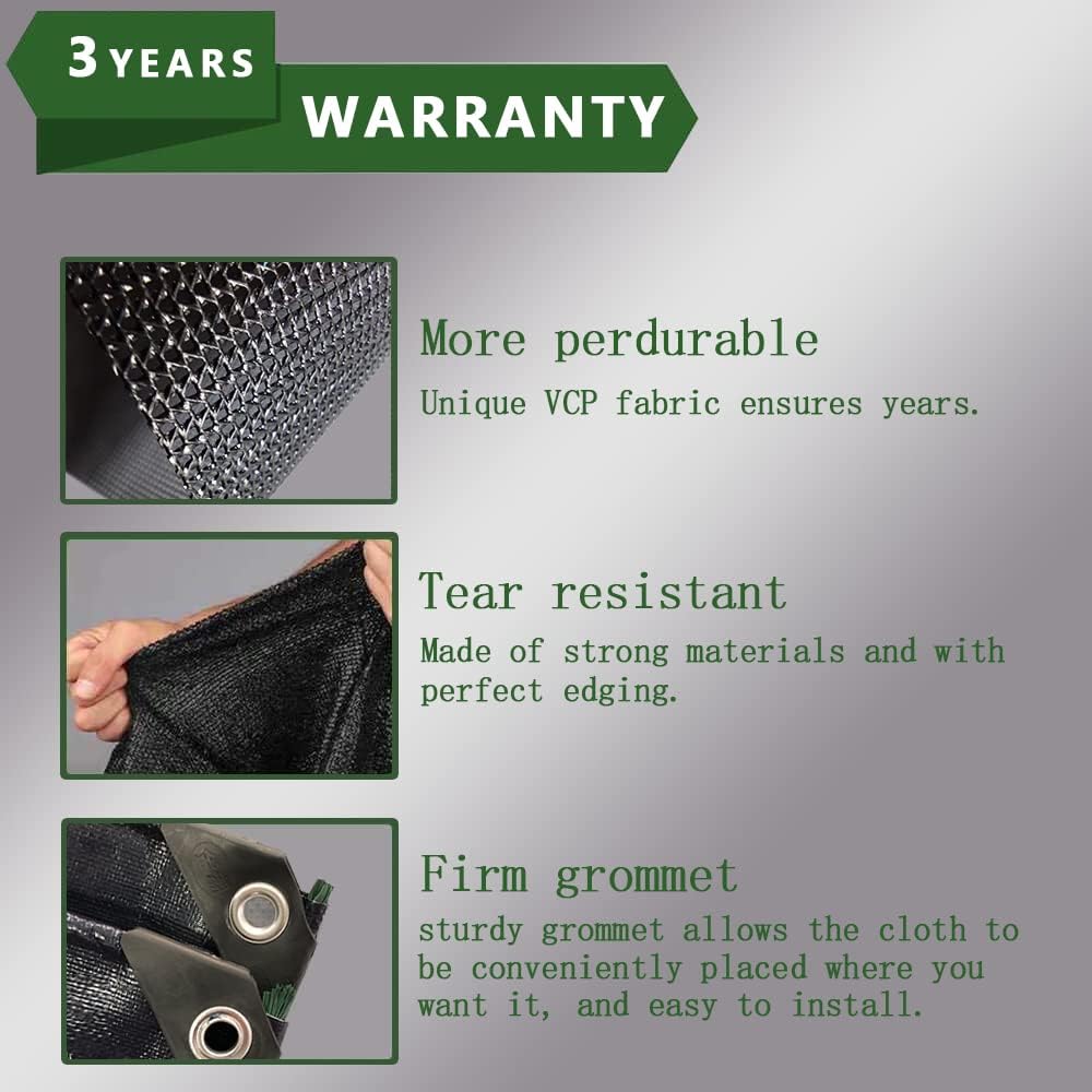 Black Mesh Awning Shade Screen 15' x 9' D6596