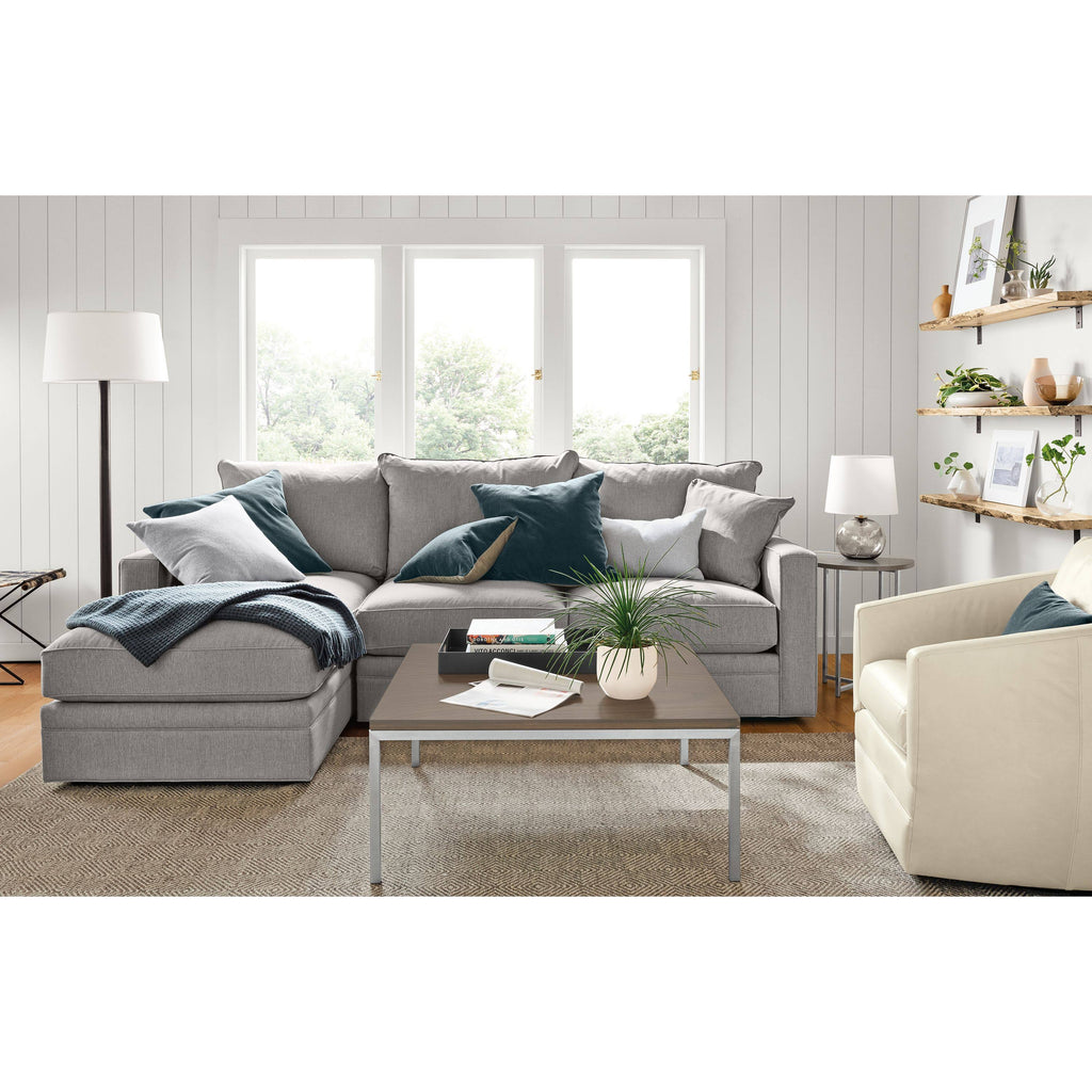 White Quartz Top Round End Table with Stainless Steel Base O75863