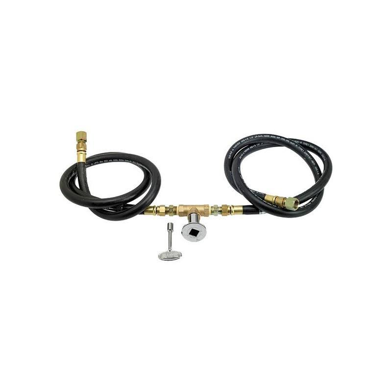 18x22 Rectangular Stainless Steel Drop in Firepit Pan with Spark Ignition Kit H513966