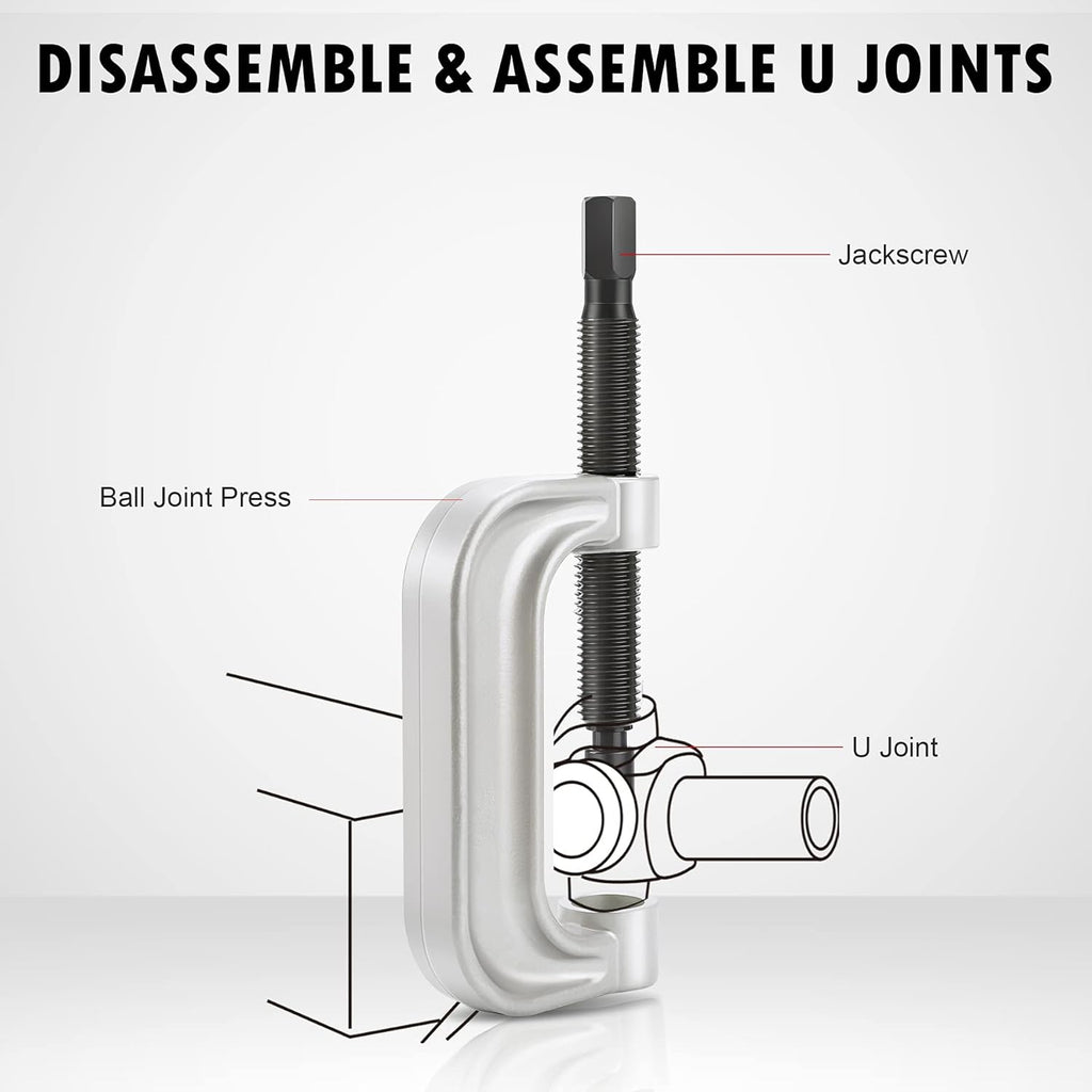 Ball Joint Press & U Joint Removal Tool Kit with 4wd Adapters, Pack of 2 L5771