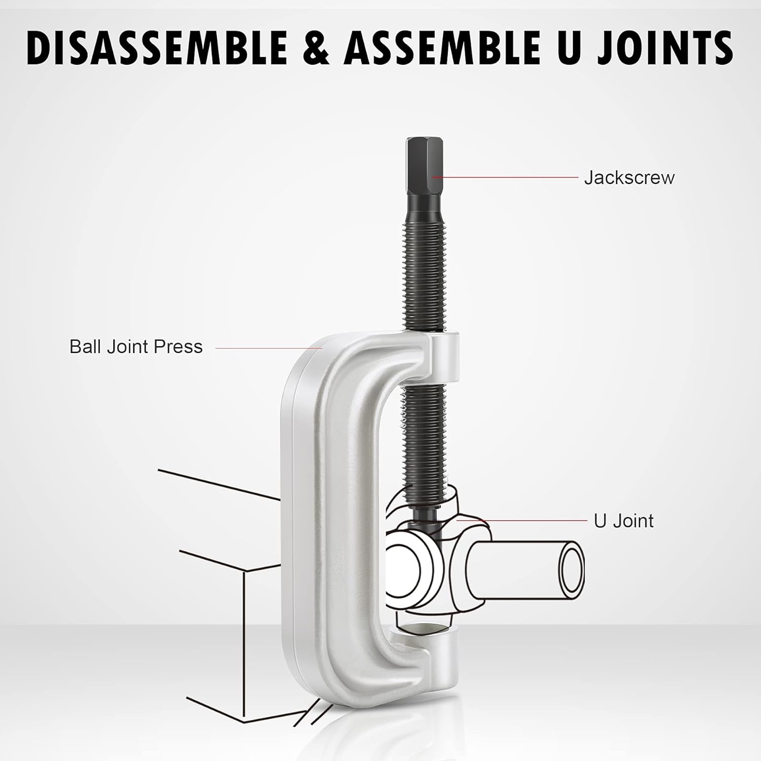 Ball Joint Press & U Joint Removal Tool Kit with 4wd Adapters, Pack of 2 L5771