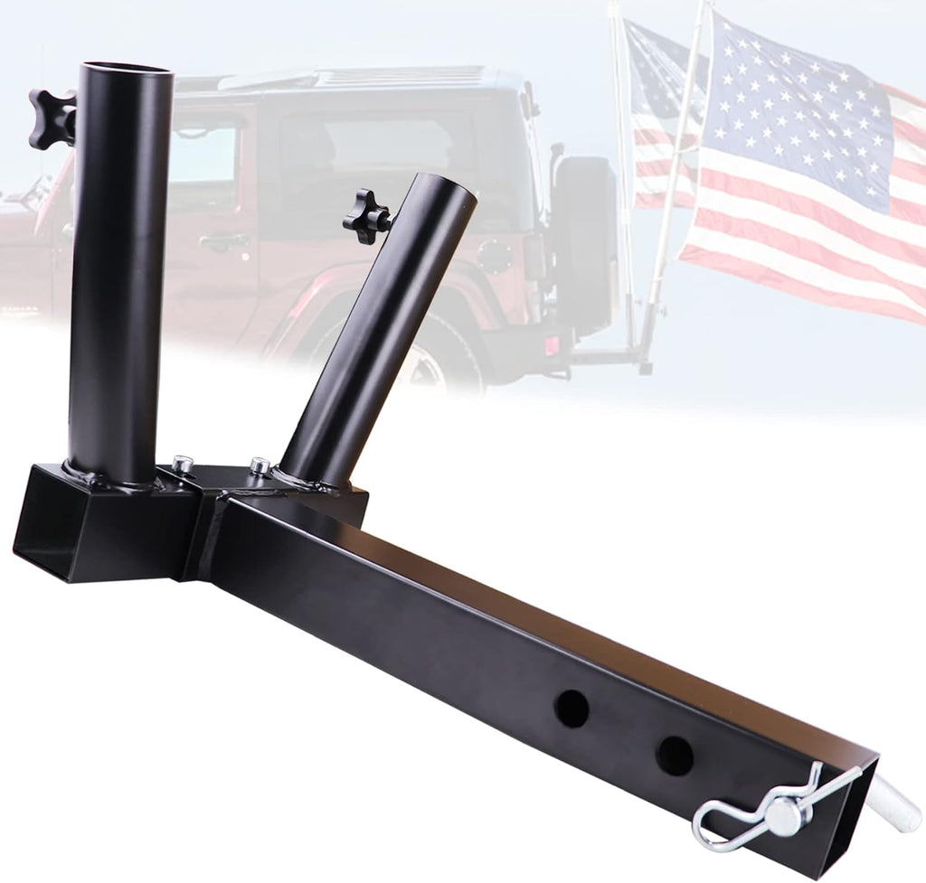 Trailer Hitch Mount Flag Pole Holder with Bolts L183770