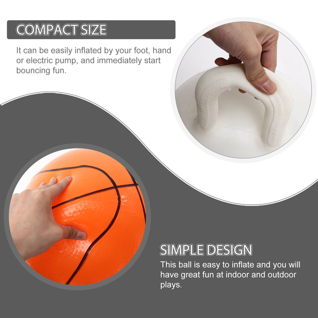 2pcs Inflatable Exercise Ball Jumping Ball Basketball Football Shape Balls Q355699