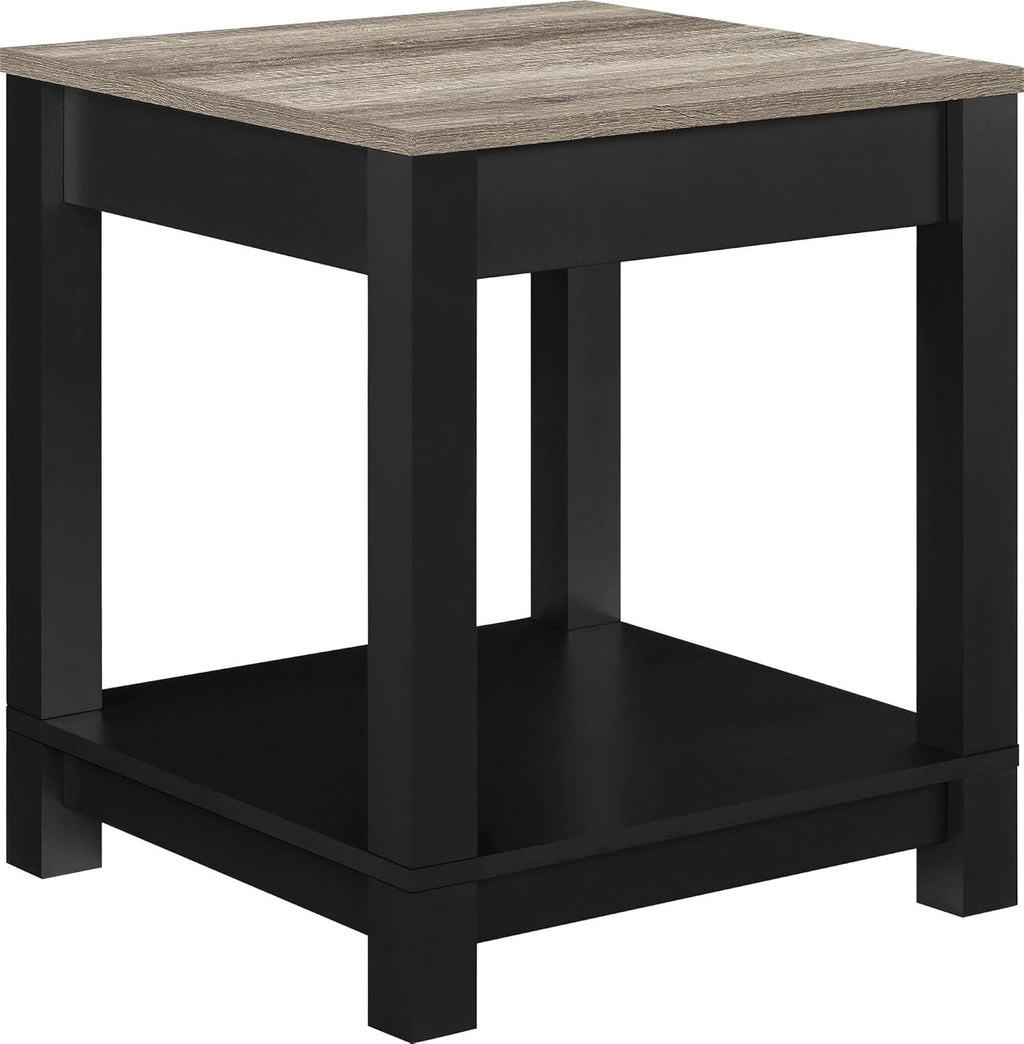 Black Pack of 2 End Table D386