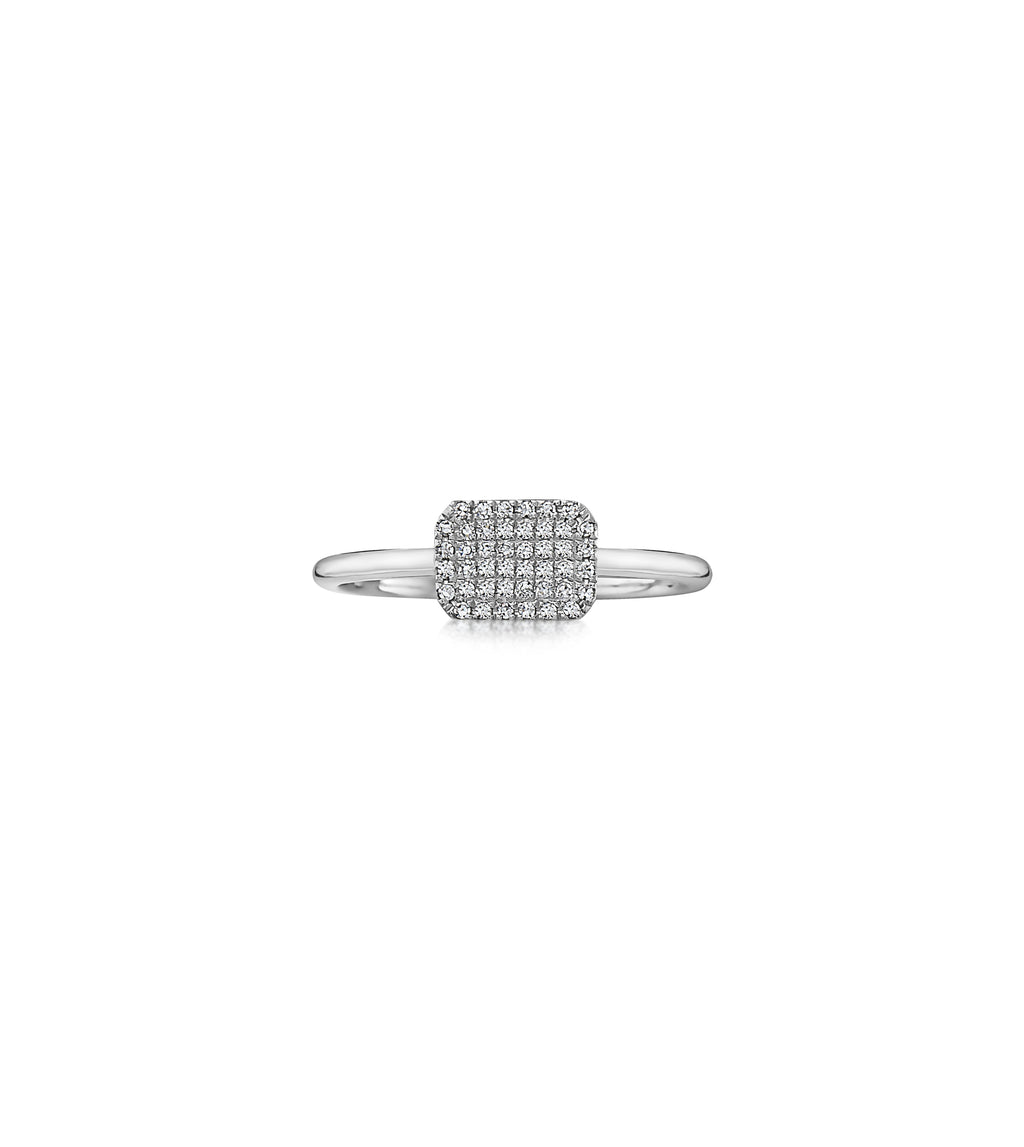 Diamond Rectangle Ring T123