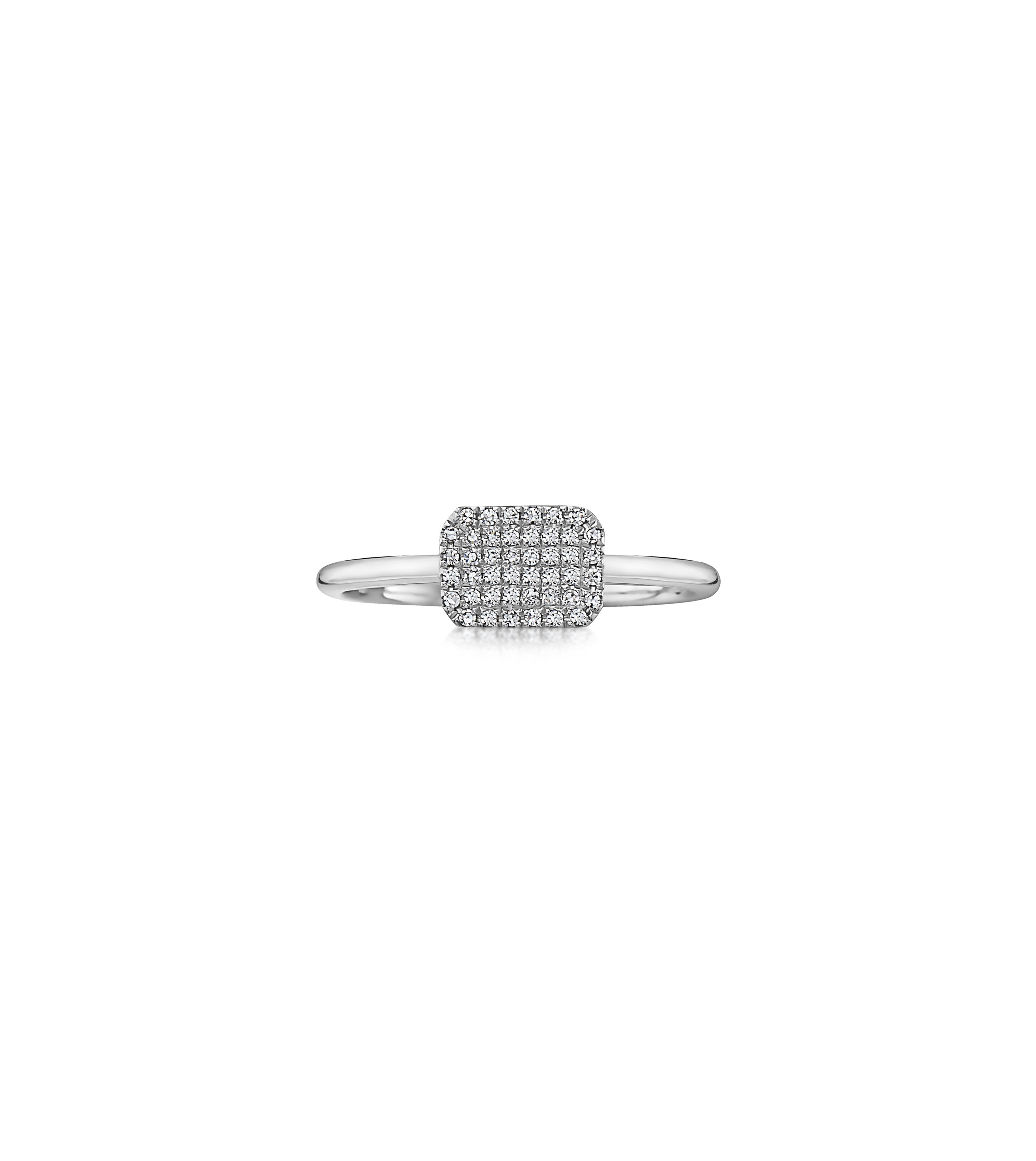 Diamond Rectangle Ring T123