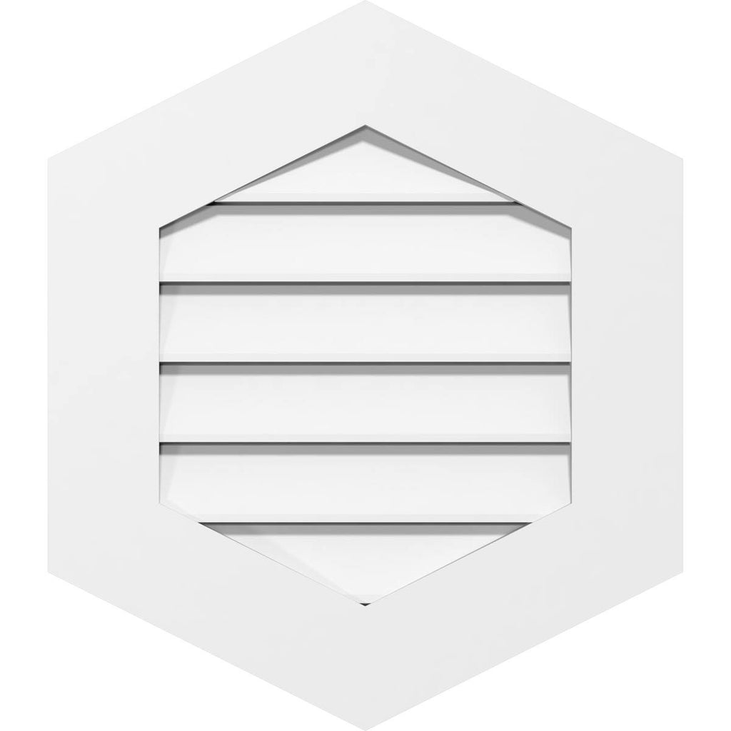 Vertical Peaked Surface Mount PVC Gable Vent Y19708