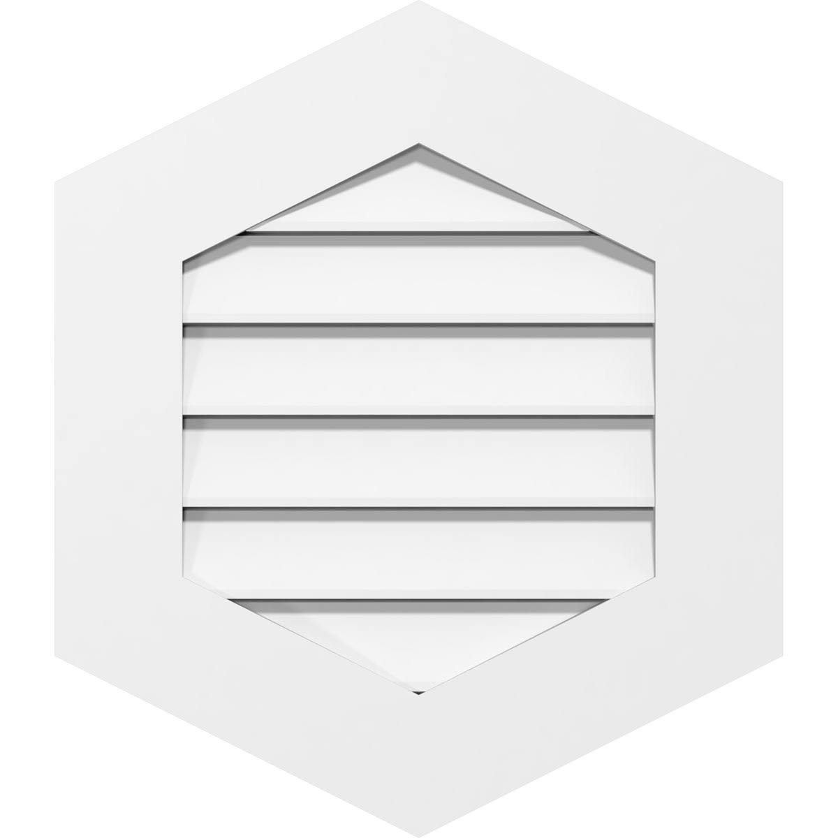 Vertical Peaked Surface Mount PVC Gable Vent Y19708