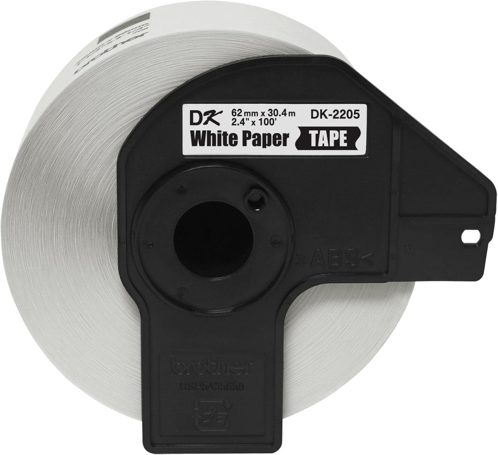Continuous Paper Label Roll, 2.4” x 100 Feet, 3 Rolls, White T521031