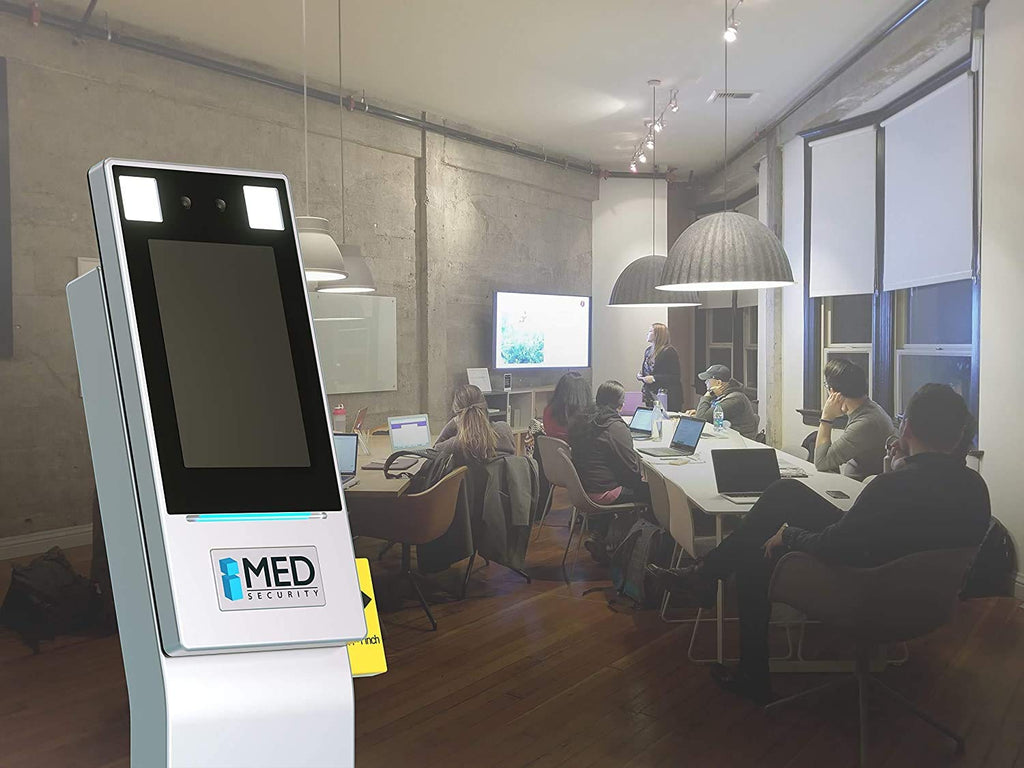 Contactless Scanning Kiosk with Facial Recognition and Temperature Scanner C4465