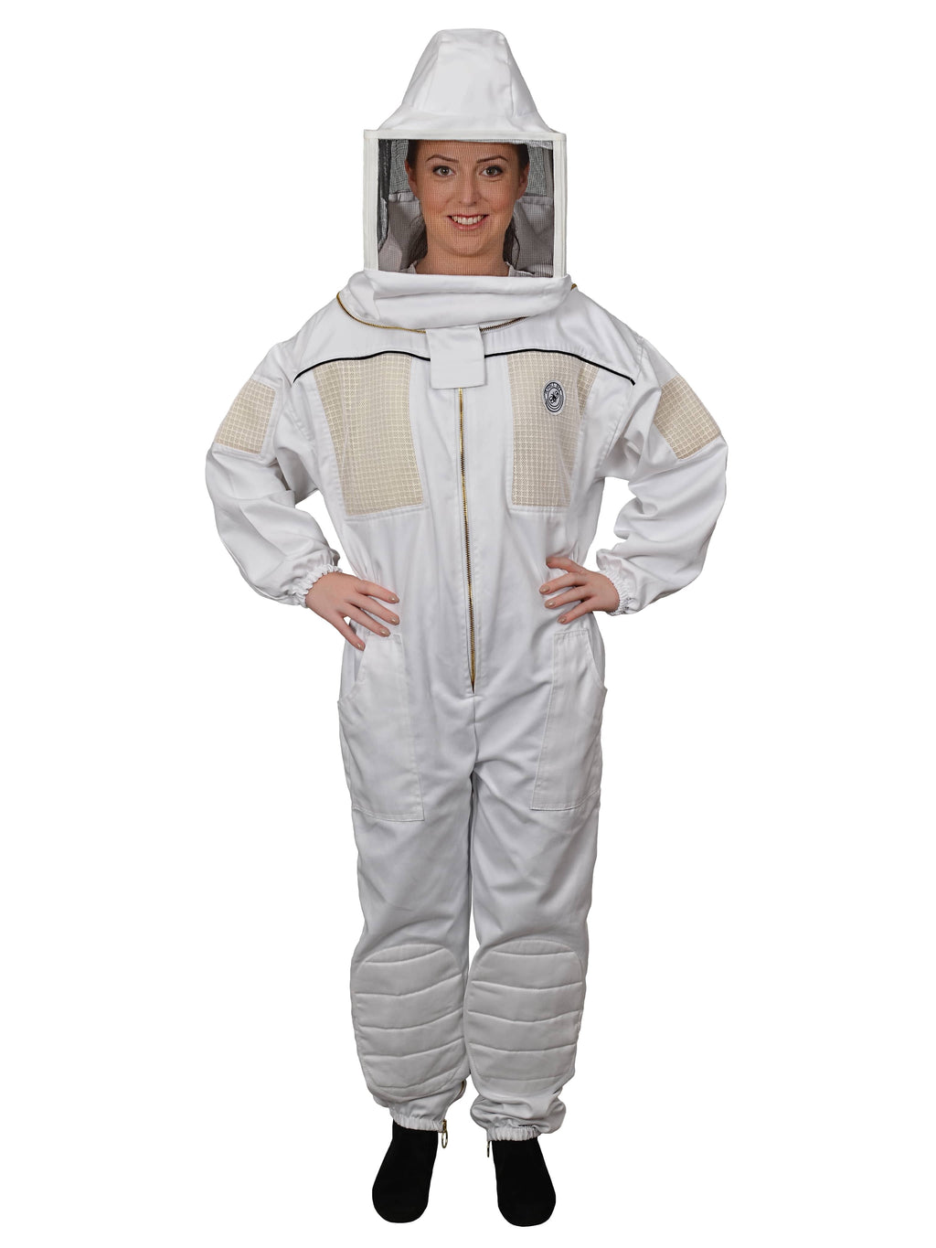 Ventilated Beekeeping Suit with Square Veil (Medium) B315
