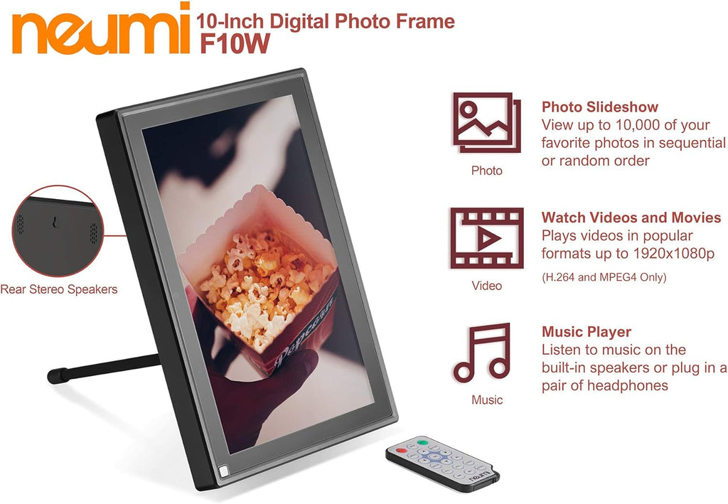 10-Inch IPS LCD Digital Photo Frame Pack of 2 G3090