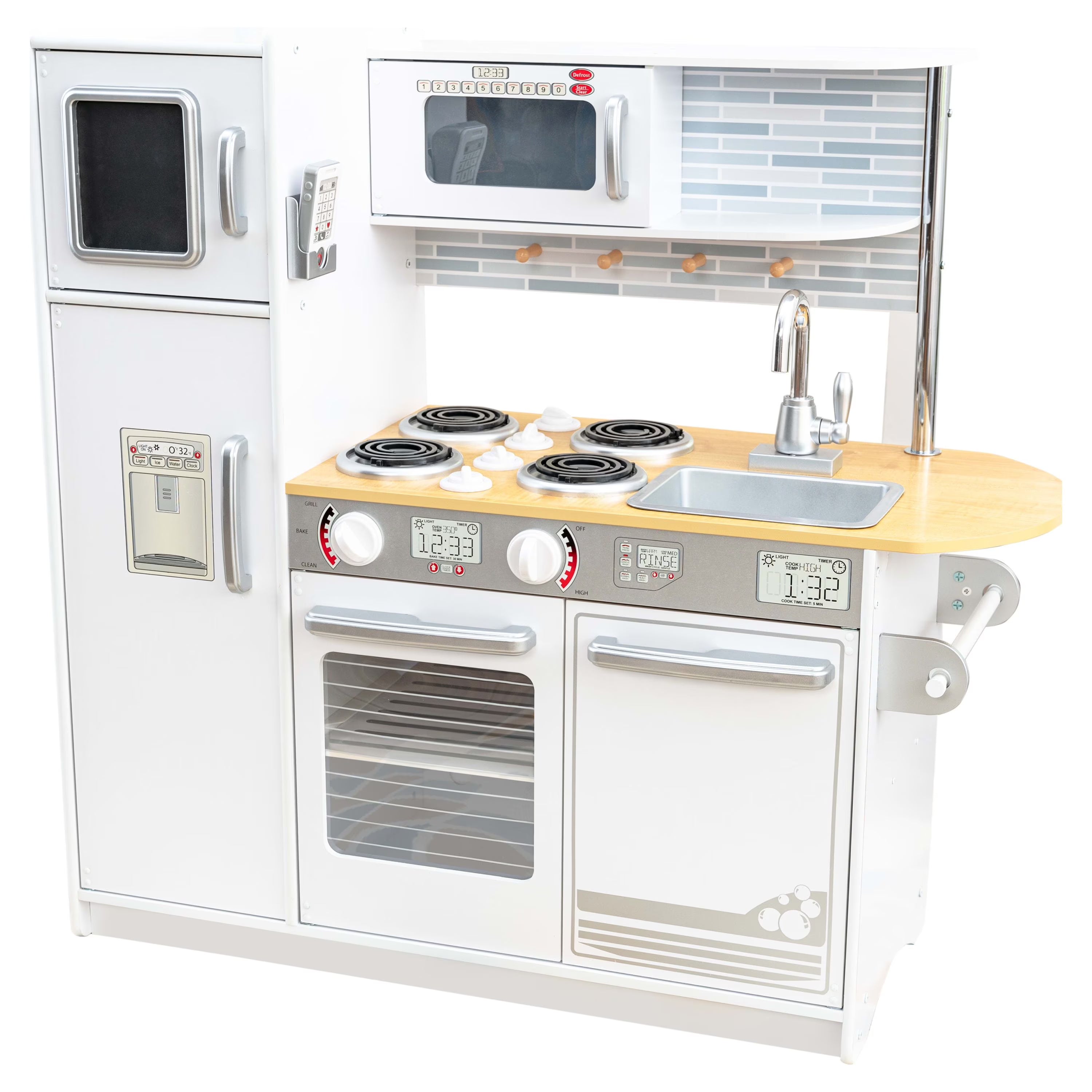 White Wooden Play Kitchen E614552