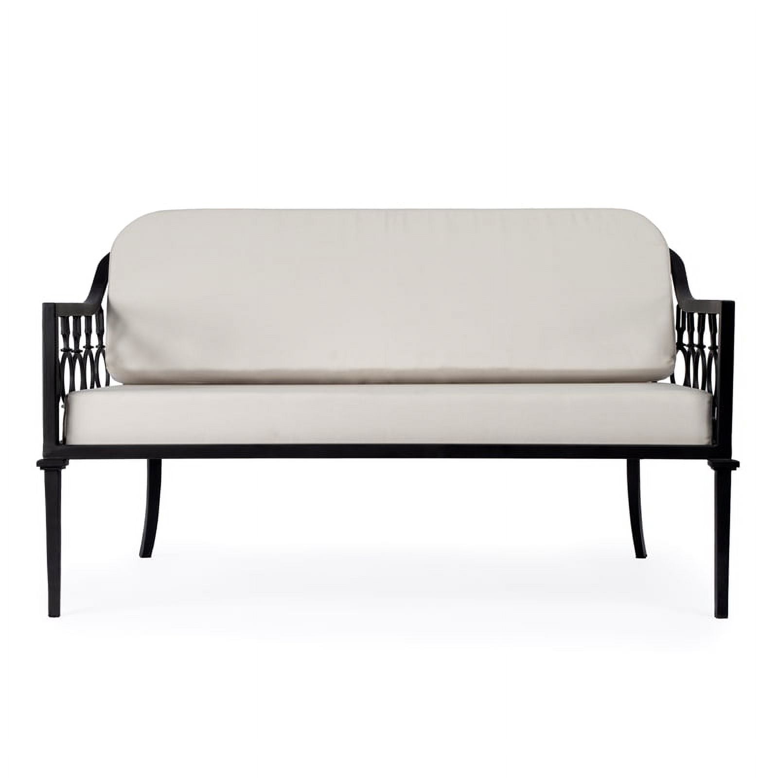 Black Outdoor Loveseat and Sofa 2-Piece Set Z6133